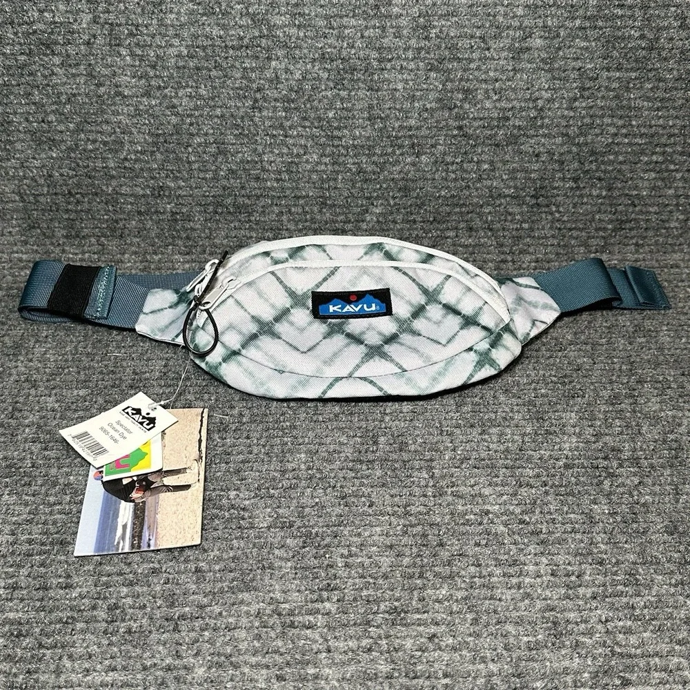 Kavu SPECTATOR Waist Pack Belt Canvas Bag Fanny Pack Pouch OCEAN DYE NWT!